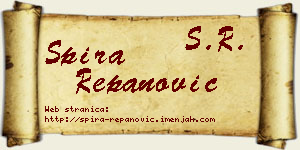 Spira Repanović vizit kartica